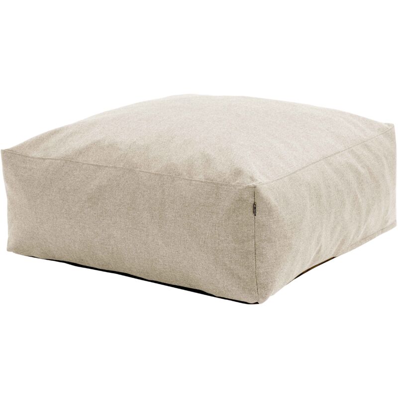 Pouf de jardin pour canapé modulable beige - Mixi