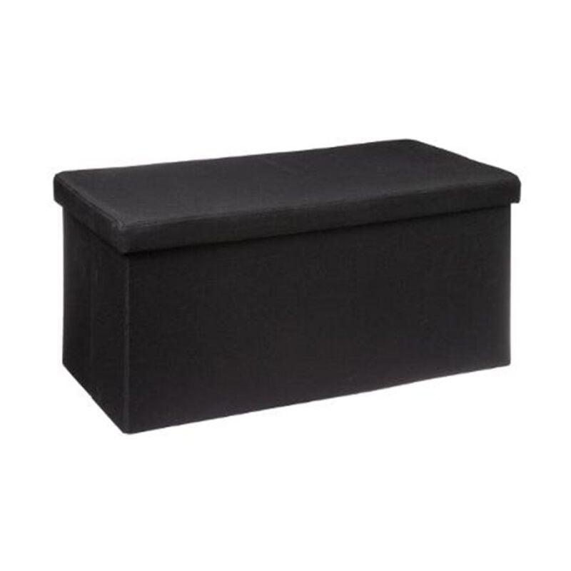 Five Simply Smart - Pouf & Rangement 'Classy' 76cm Noir