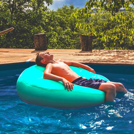 Pouf Rond Flottant Piscine Turquoise POOL BiG52
