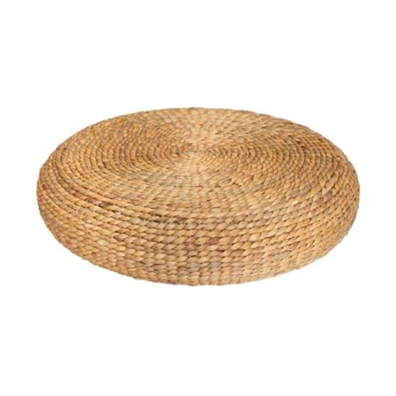 Atmosphera - Pouf Rond Tressé 'Wonderly' 55cm Beige