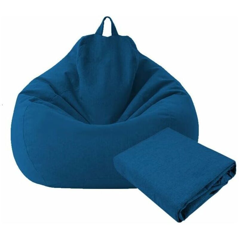 Pouf Sac de canapé Lazy Housse de Canapé Inclinable Tissu Housses de Fauteuil Housse de Chaises sans Remplissage Siège Pouf Feuilletée Tatami Salon