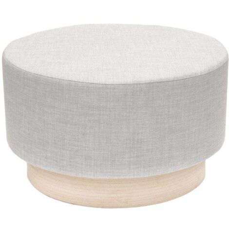 Pouf Scandinave Gris Clair 60cm