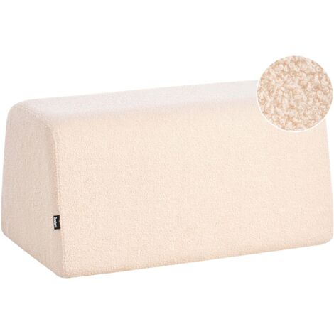 Pouf SINCLAIR Bouclé Beige