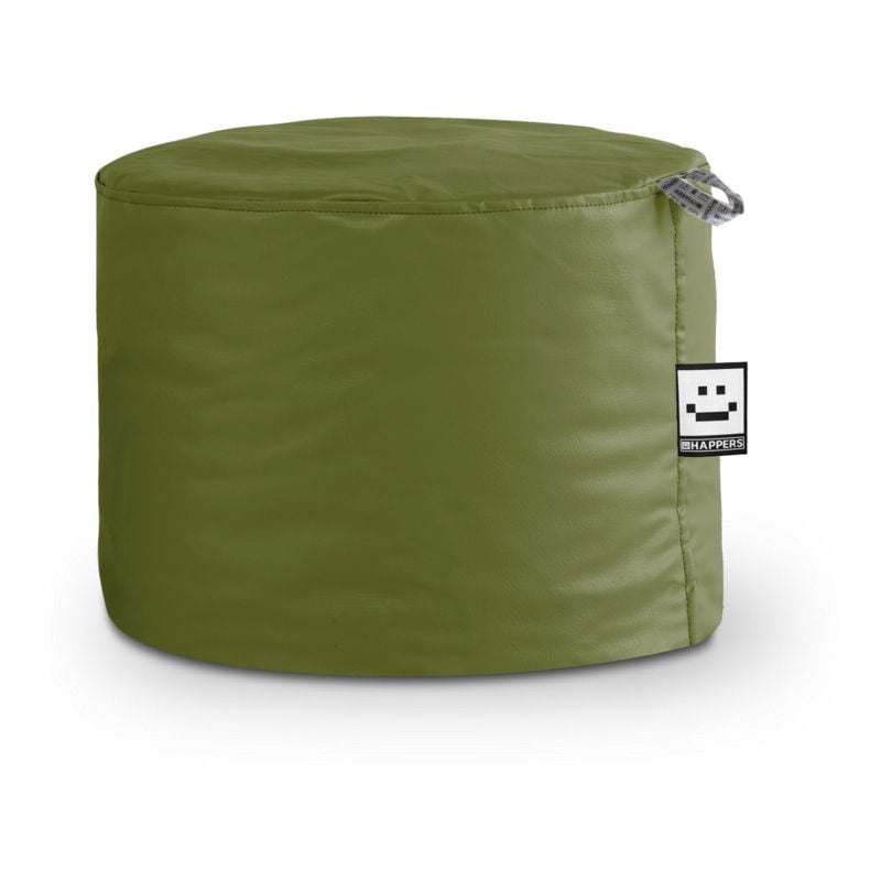 Pouf Tabouret Similicuir Indoor Menthe Happers Kaki