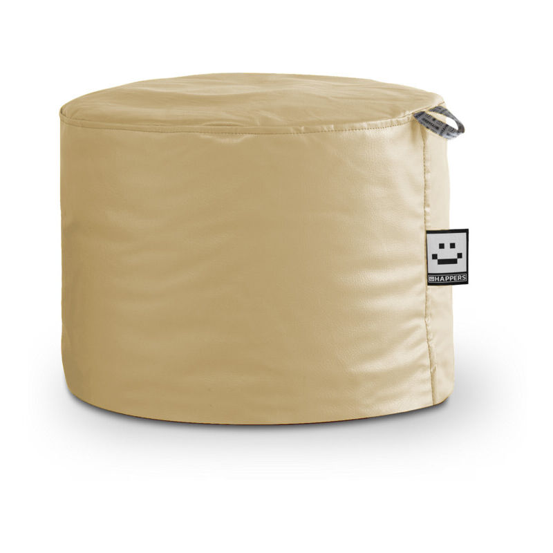 Pouf tabouret Similicuir Indoor Beige Happers