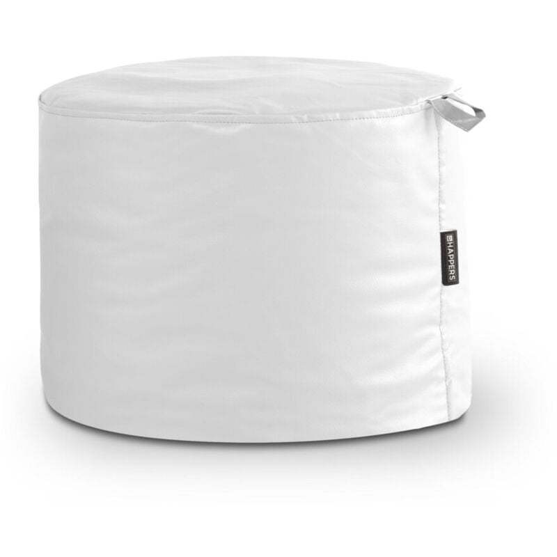 Pouf tabouret Similicuir Outdoor Blanc Happers