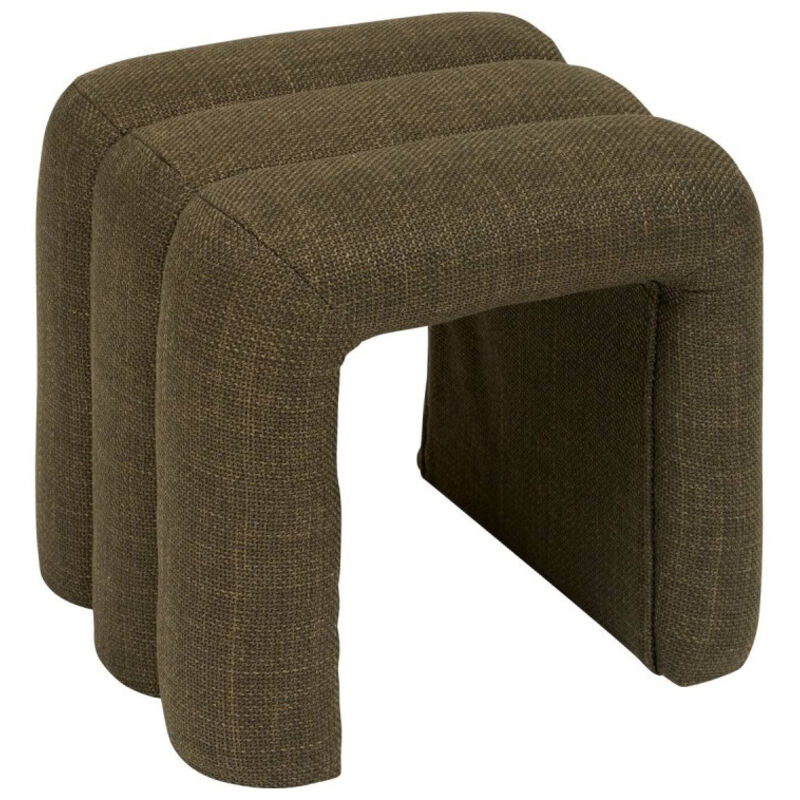 Atmosphera - Pouf Sisco vert Kaki créateur d'intérieur