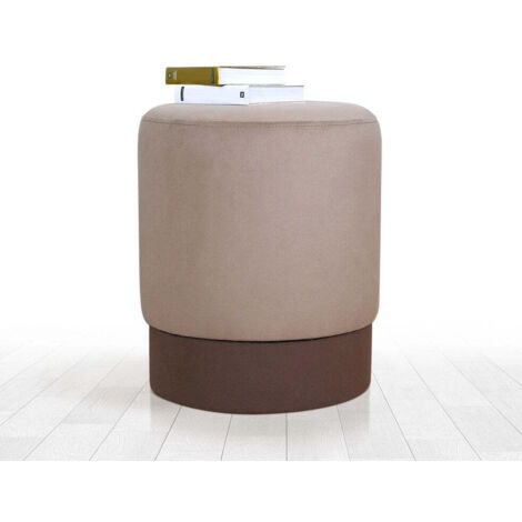Pouf velours café Kaly