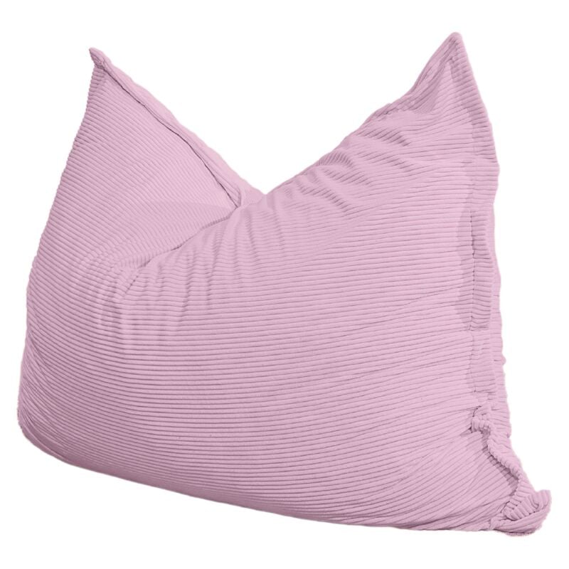 Pouf Velours Côtelé déhoussable - 140x180 cm Violet Bananair