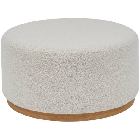 Pouf XL Nesky blanc - Atmosphera créateur d'intérieur