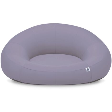 Pouf XXL Flottant pour Piscine 140x120x60 cm Gris galet