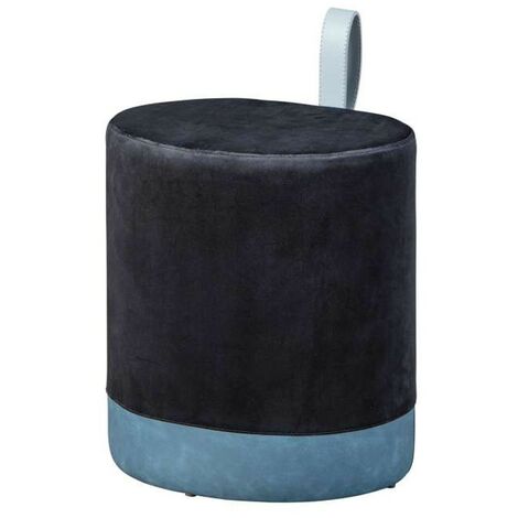 Pouf blu navy, pouf in velluto XXL, pouf rotondo rotondo, cuscino da  pavimento in velluto. -  Italia