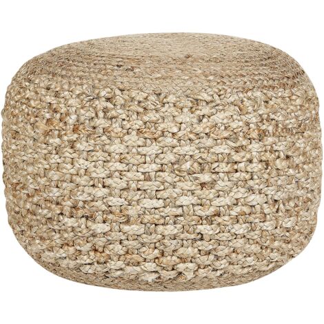 Pouffe DINNI Jute Beige