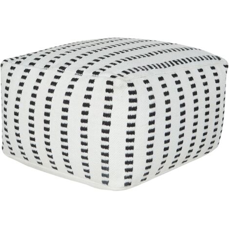 Pouffe GAJAN Fabric White