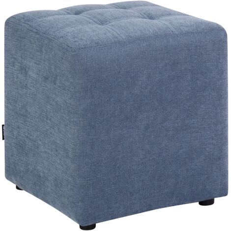 Pouffe KANSAS Fabric Blue