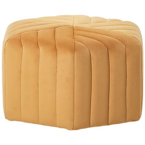Pouffe MURIETTA Velvet Mustard
