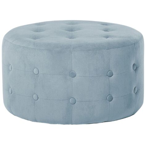 Pouffe TAMPA Velvet Light Grey