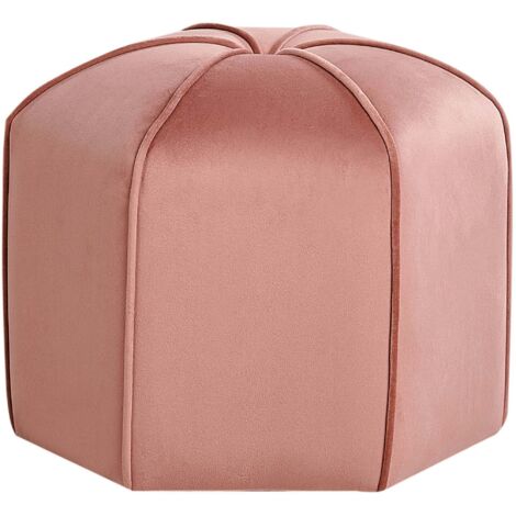 Pouffe WISHEK Velvet Pink