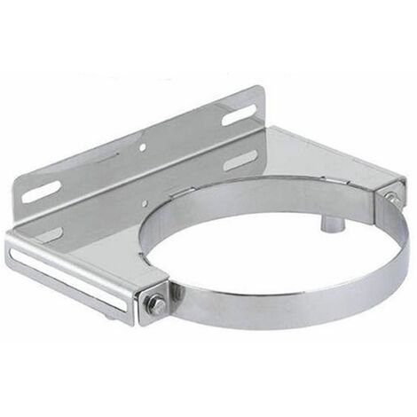 Poujoulat – Collier mural pour poêle à granulés – Double paroi inox 80/130 mm – Raccordement optimisé pour poêles à pellets – Économie d'énergie jusqu'à 15%