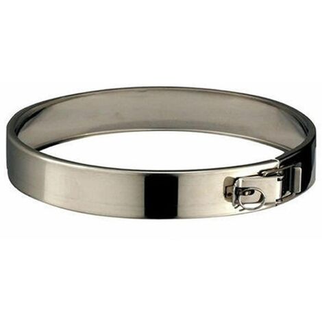 Poujoulat – Collier pour fumisterie inox diamètre 80/130 – Raccordement poêle à granulés – Élément de sécurité indispensable