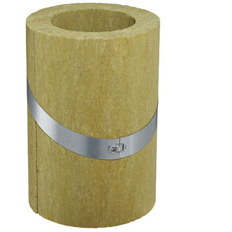 Poujoulat – Conduit de fumée coquille isolante pour poêle à pellets – Plafond 80-130 – Performance optimisée pour évacuation des fumées