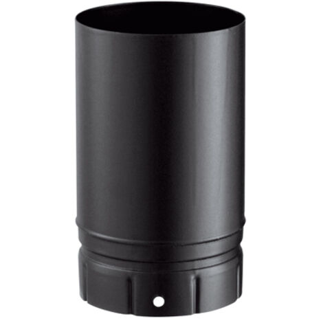 Poujoulat – Conduit de fumée émaillé noir mat 500 Ø180 L.500-180 – Raccordement poêles à bois – Esthétique sobre et discrète