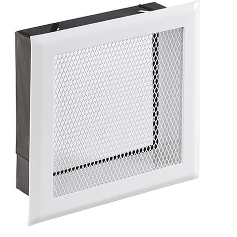 Poujoulat – Grille de ventilation habillage GVH pour conduits isolés – Dimensions 155x155mm – Matière Galva – Résistance thermique 0,44 m².K/W – 55000278