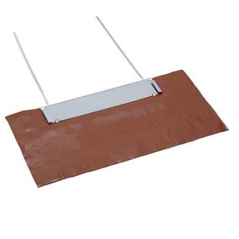 Poujoulat – Kit d'étanchéité pour sortie de toit – Couleur brique RAL 0051 – Conçu pour tuiles – Installation simplifiée sans gros œuvre