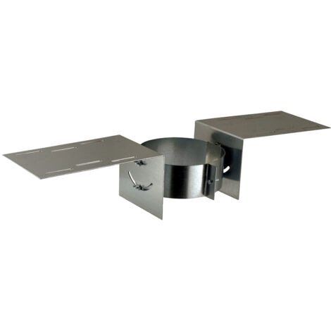 Poujoulat – Maintien au toit pour conduits inox et galvanisé Ø180 à 230mm – Finition haute et éléments inclus – Conduit de sortie de toit