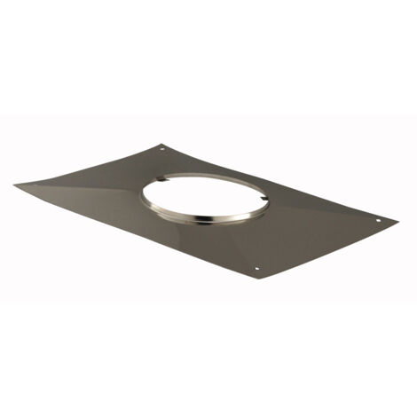 Poujoulat – Plaque étanche rectangulaire 180 – Fixation pour fumisterie – Largeur 180mm – Pour chantiers humides