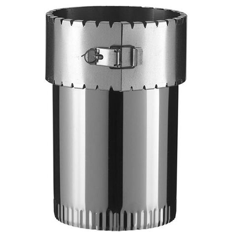 Poujoulat – Raccord fumisterie émaillé sur tubage flexible pour poêle à bois – Diamètre 150mm – Pour conduits de raccordement