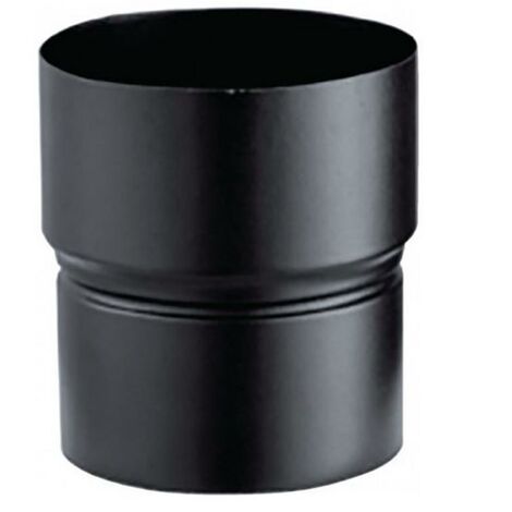 Poujoulat – Réduction femelle émaillée noire 150/153 mm – Acier émaillé – Pour raccordement poêles à bois – Installation sécurisée NF DTU 24.1