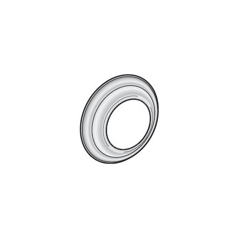 Poujoulat – Rosace de propreté intérieure/extérieure 60mm – Finition chrome – Pour installations esthétiques et fonctionnelles – Compatible avec PGI