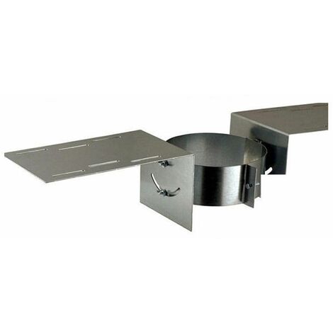 Poujoulat – Support de toit pour poêle à granulés – Simple paroi inox – Diamètre 80/130 mm – Joint à lèvre pour chaudières à condensation