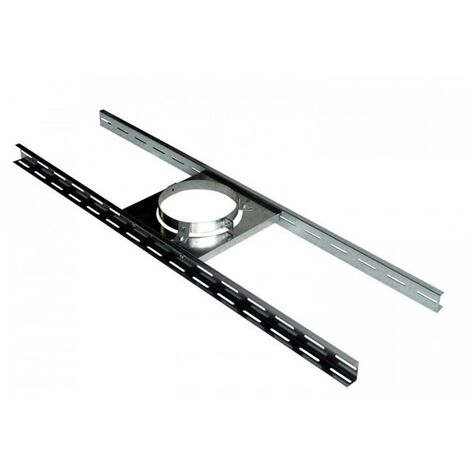 Poujoulat – Support plancher inox 150mm – Pour conduits THERMINOX – Installation sécurisée dans systèmes de chauffage fioul et gaz naturel