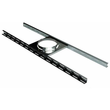Poujoulat – Support plancher pour poêle à granulés – Diamètre 80/130 mm – Conçu pour assurer stabilité et sécurité – Installation fiable et durable
