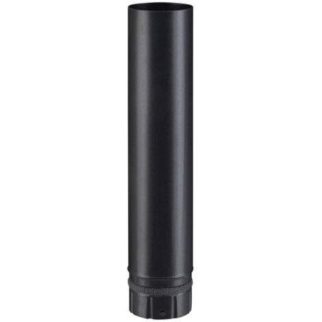 Poujoulat – Tuyau émaillé noir 500mm DN80 – Conduit de fumée pour installations industrielles – Résistant à la corrosion – Norme EN 1856-1