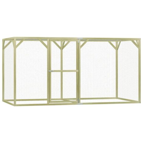 Poulailler 4,5x1,5x2 m Pinède imprégnée