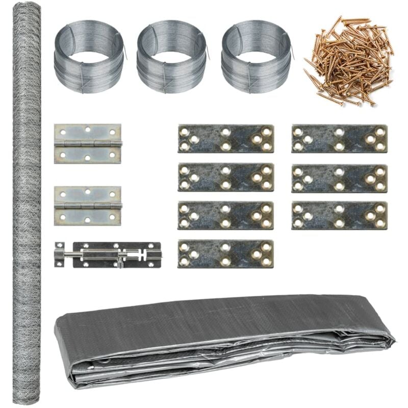 Vidaxl - Poulailler 268x100x190 cm métal