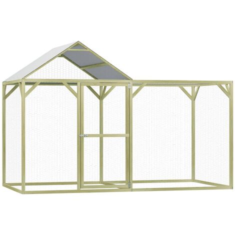 Poulailler Pinède Imprégnée Enclos Clapier Cage Animaux Multi-taille vidaXL