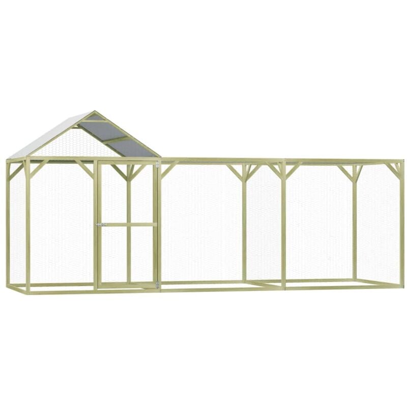 Poulailler 4,5x1,5x2 m Pinède imprégnée CFW57150