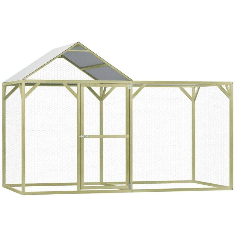 Poulailler 3x1,5x2 m Pinède imprégnée vidaXL