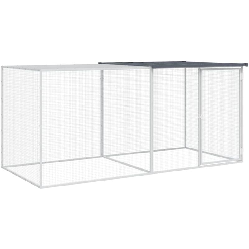 Vidaxl - Poulailler avec toit anthracite 203x98x90 cm acier galvanisé