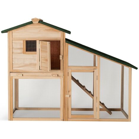 Poulailler Premium clapier en bois