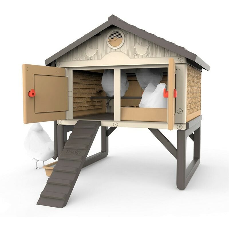 Suinga - Poulailler de loisir familial, recommandé pour 5 poules, uv, 159x126x128 cm