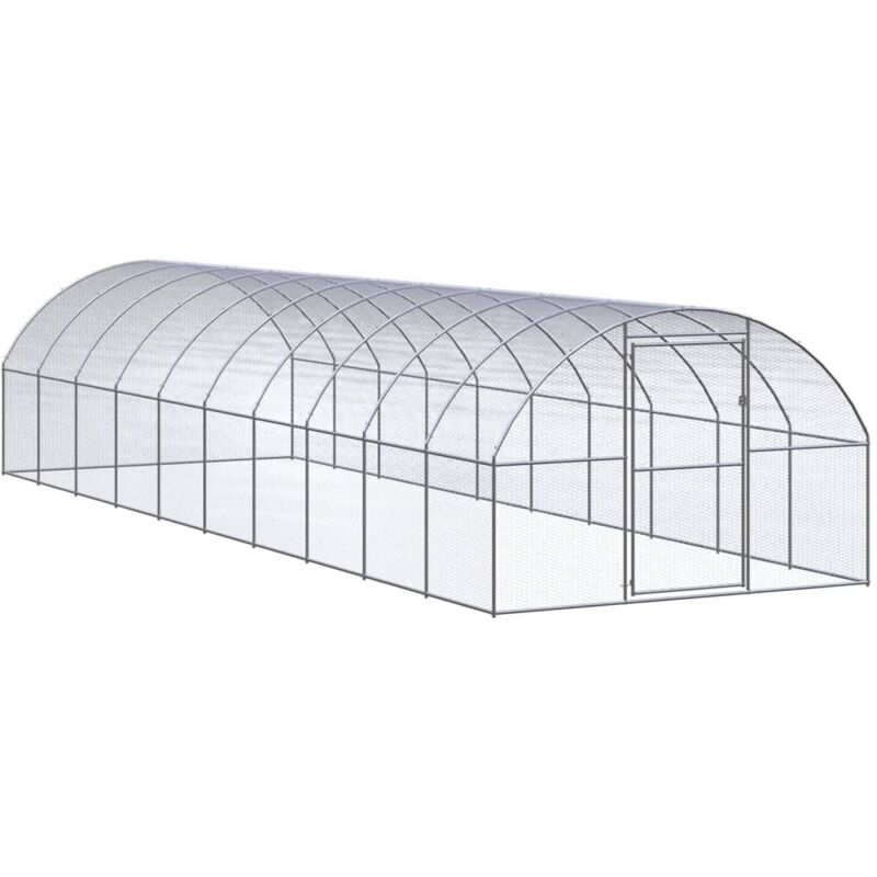 vidaXL Poulailler d'extérieur 3x10x2 m Acier galvanisé