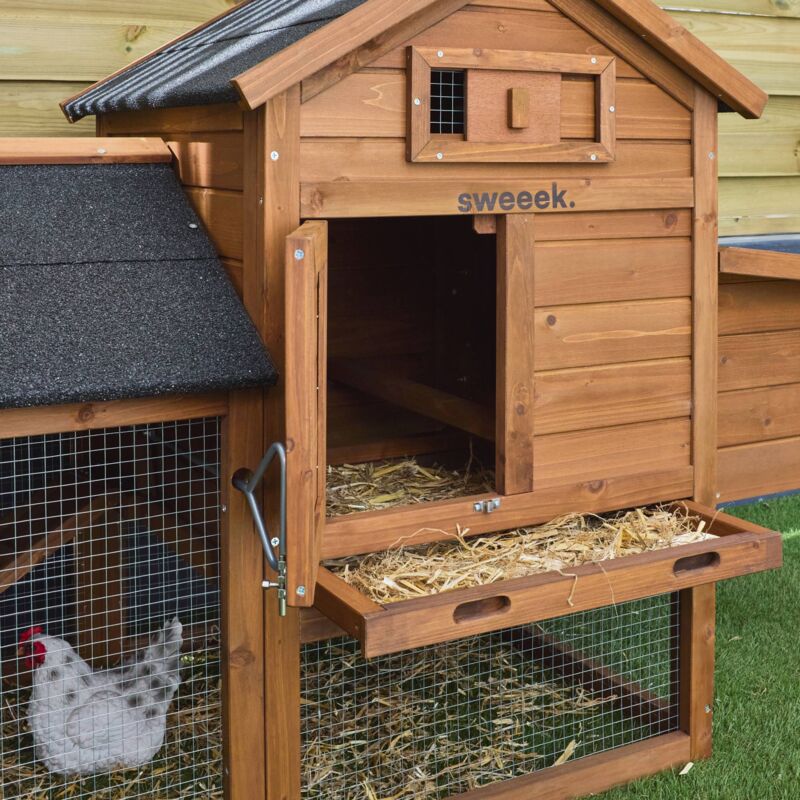 Poulailler En Bois Galinette 3 Poules Cage à Poule Avec Enclos