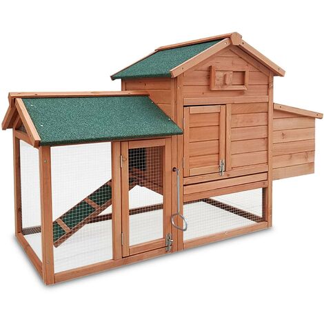 Poulailler En Bois Pour Jardin Extérieure Cage Canard Avec Nichoir