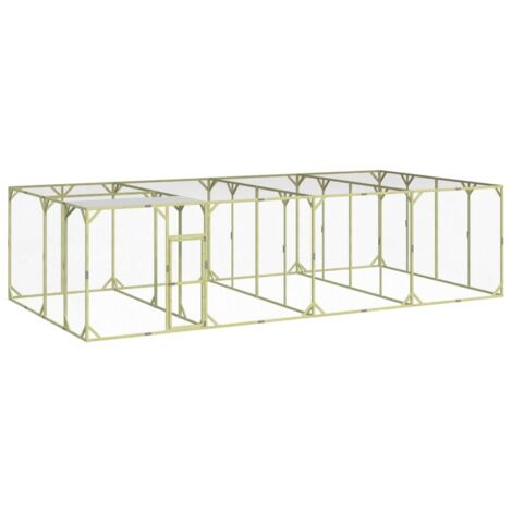 Poulailler Enclos  Cage à poules 800x400x200 cm Bois de pin massif imprégné 89272