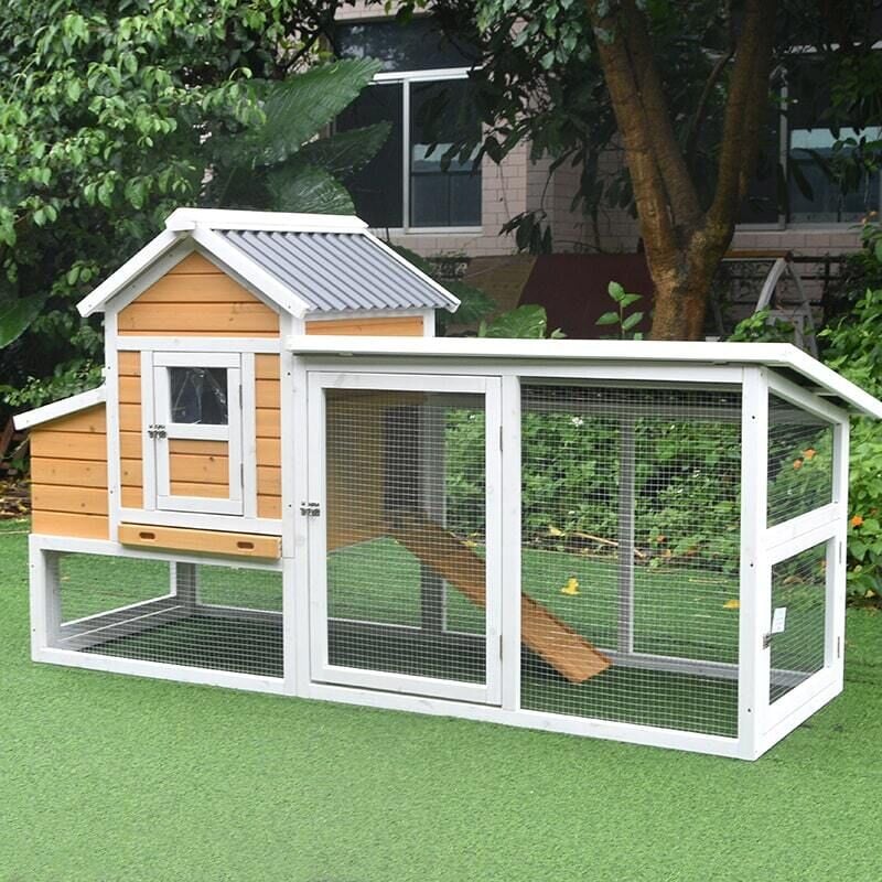 Animal Valley - Poulailler Toit Renforcé s Toit Plastique 4 à 6 Poules